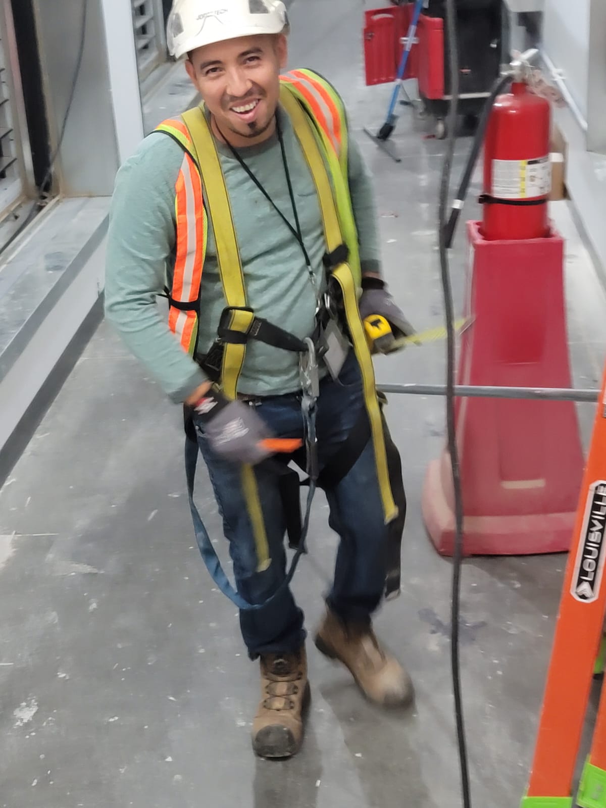 Power Out Services electrician and truck illustration